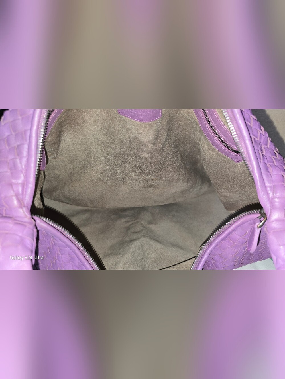 Bottega Veneta Large Purple Intrecciato Hobo Bag - Picture 12 of 16